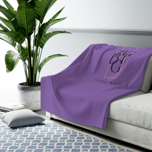 Light Purple TGBTG Sherpa Fleece Blanket